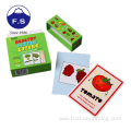 Customized Fashionable Children Fruit Leaning Game Card Set